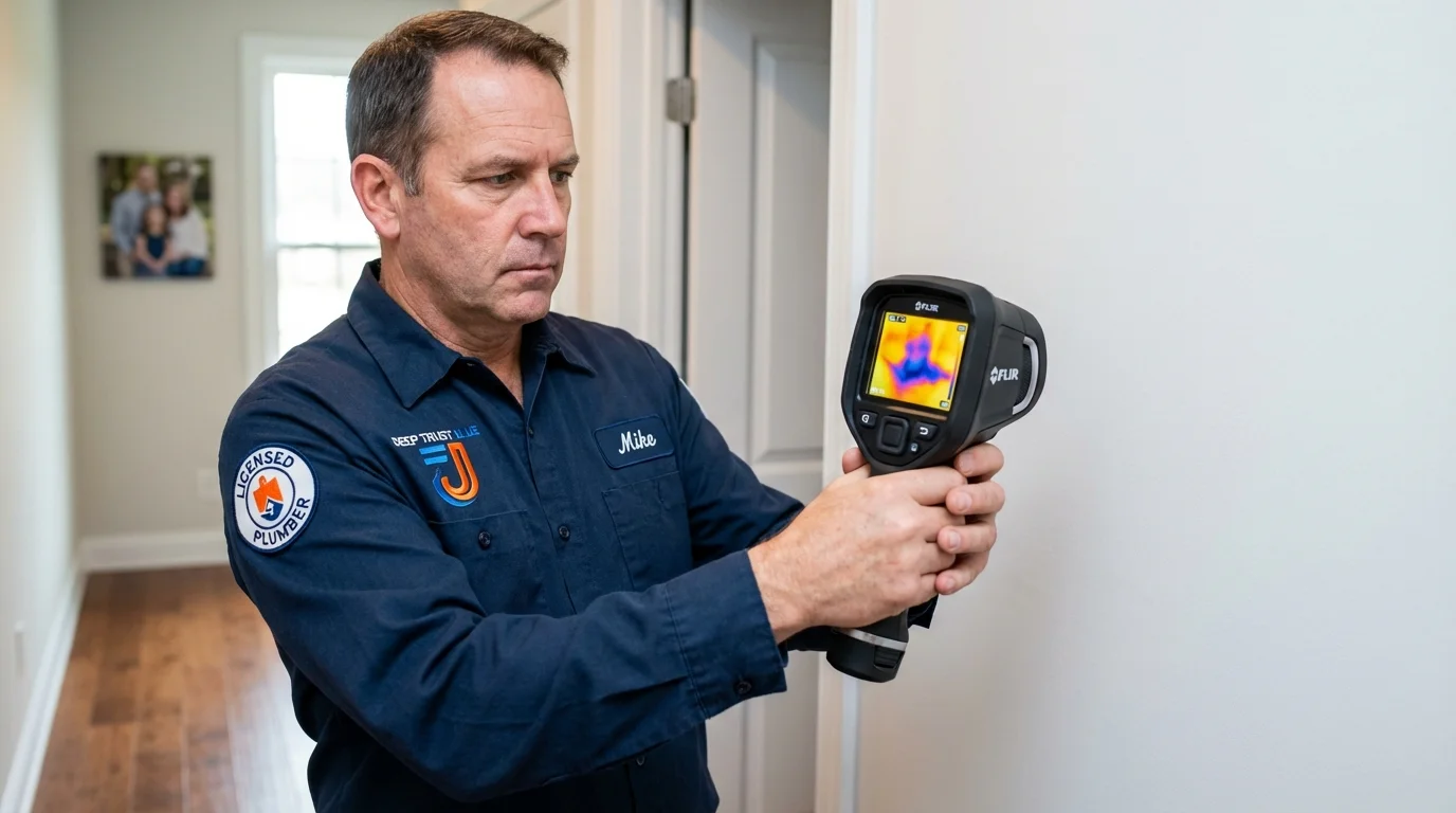 Thermal imaging leak detection by Johns Plumbing LLC in Strafford